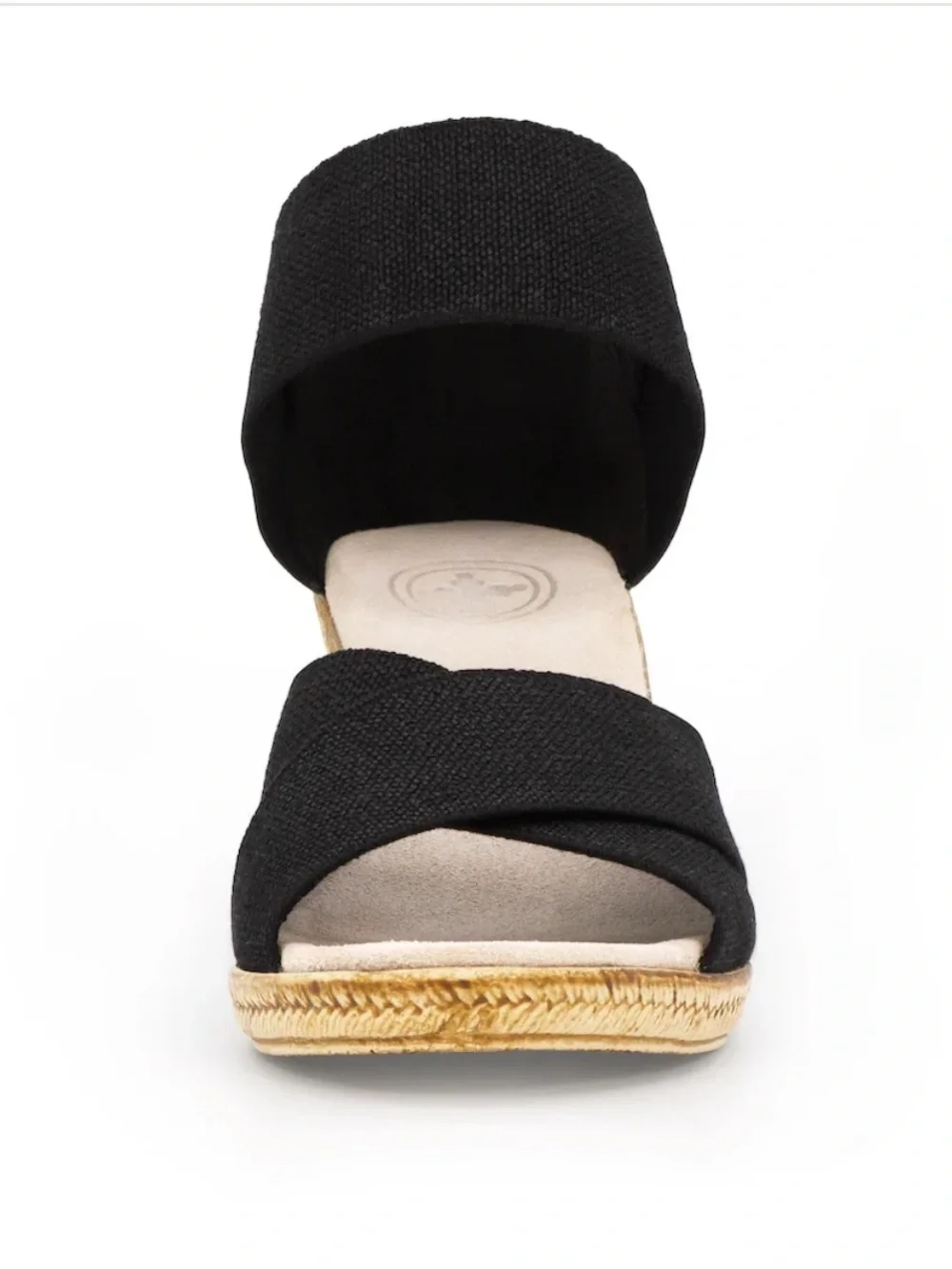 Charleston Shoe Co, Cannon Wedge Sandals, size 6, black, new in box!